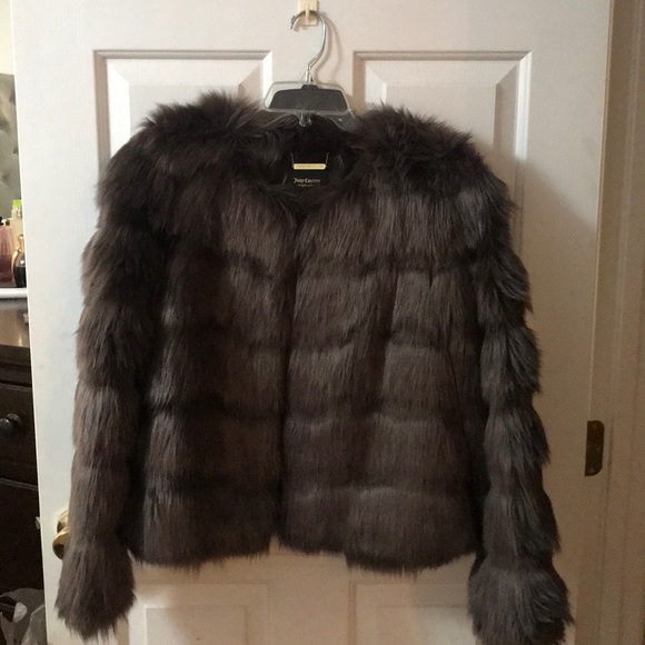 Juicy Couture Jackets & Blazers - Juicy Couture Into the Night. Faux Mink Jacket